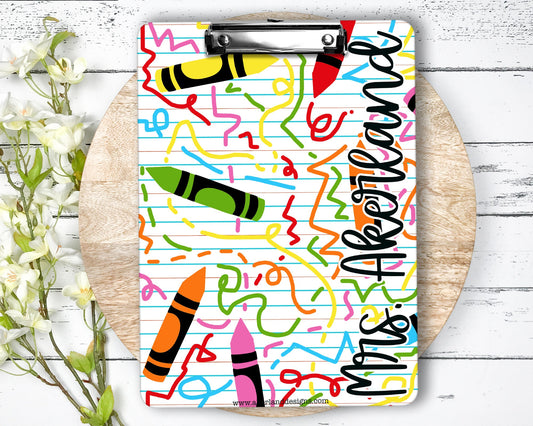 Personalized Teacher Clipboard with Personalization on both sides FRONT AND BACK Teacher Appreciation Gift - Back to school gift