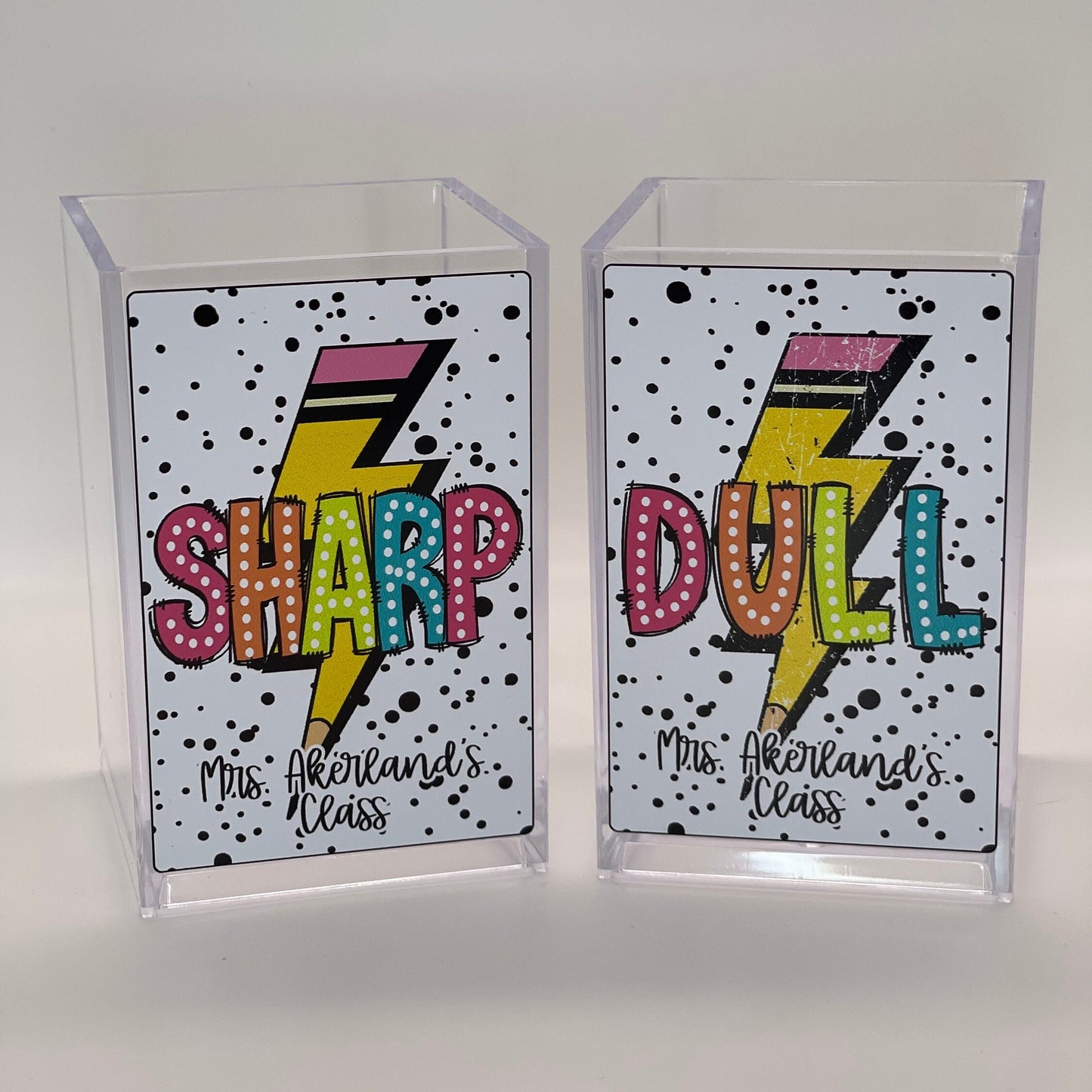 Sharp Dull Pencil Holders Teacher Appreciation Gift Classroom Supplies School Pencil Holders Teacher Gift Sharp and Dull Pencils