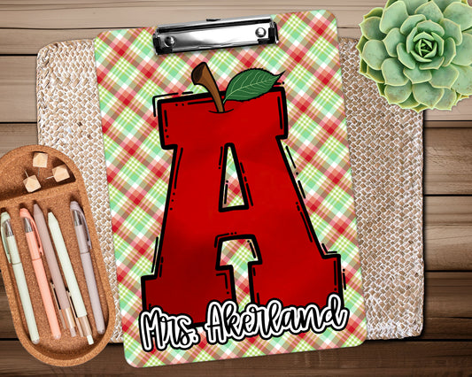 Personalized Teacher Clipboard with design on both sides FRONT AND BACK Teacher Appreciation Gift - Back to school gift