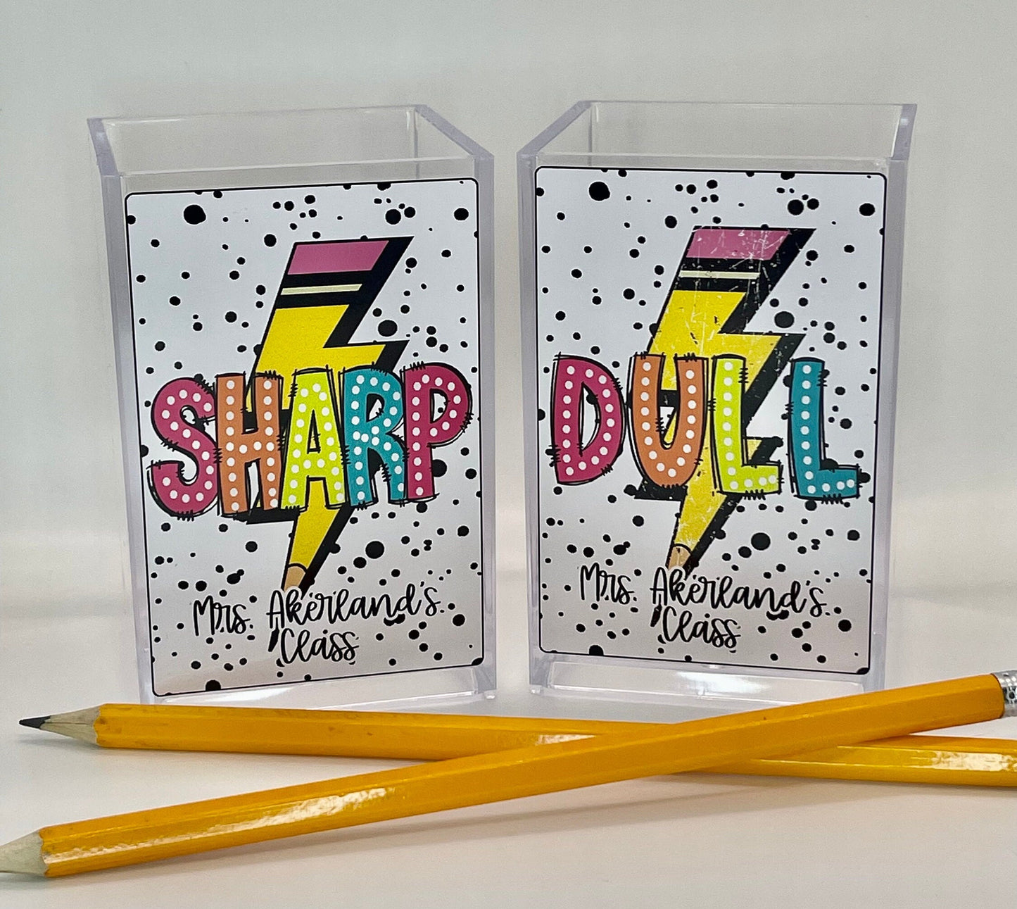 Sharp Dull Pencil Holders Teacher Appreciation Gift Classroom Supplies School Pencil Holders Teacher Gift Sharp and Dull Pencils