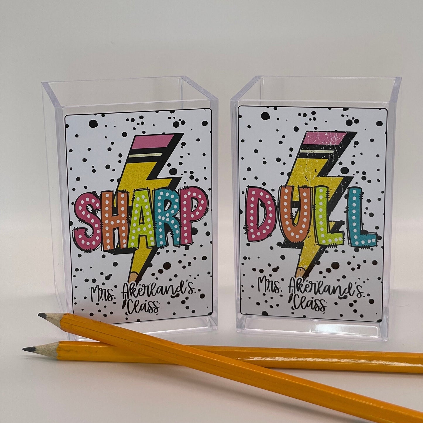 Sharp Dull Pencil Holders Teacher Appreciation Gift Classroom Supplies School Pencil Holders Teacher Gift Sharp and Dull Pencils