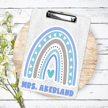 Rainbow Teacher Clipboard - Teacher Appreciation Gift - Back to School Gift Image is on both sides