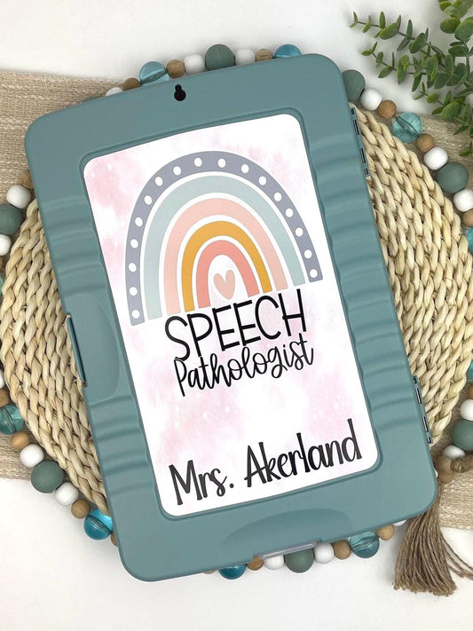 Speech Pathologist Clipboard with STORAGE