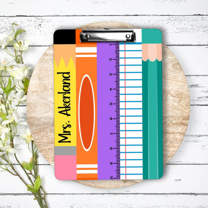 Personalized Teacher Clipboard with Personalization on both sides FRONT AND BACK Teacher Appreciation Gift - Back to school gift