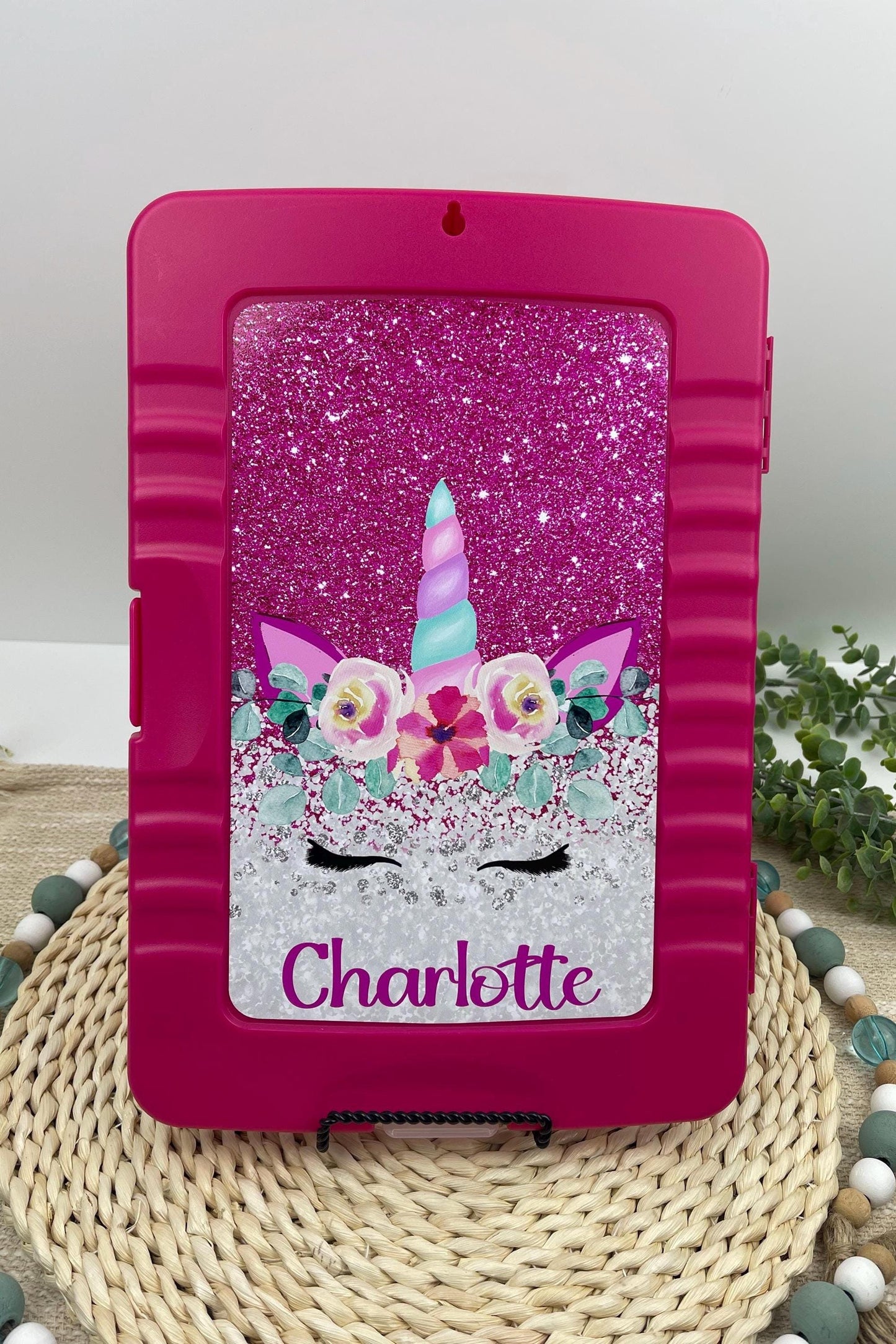 Unicorn Clipboard with STORAGE! - Personalized Back to school Gift - Storage Clipboards for students.