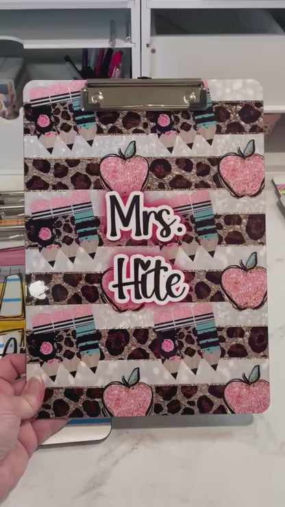Personalized Teacher Clipboard with Personalization on both sides FRONT AND BACK Teacher Appreciation Gift - Back to school gift
