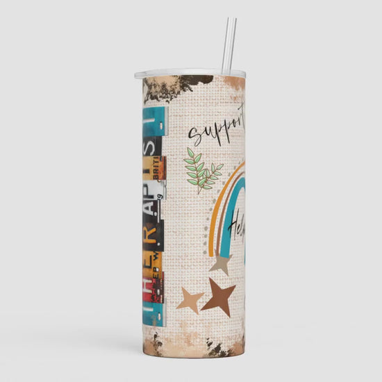 Occupational Therapist Tumbler Personalized with a name 20 oz or 30 oz Tumbler with Straw