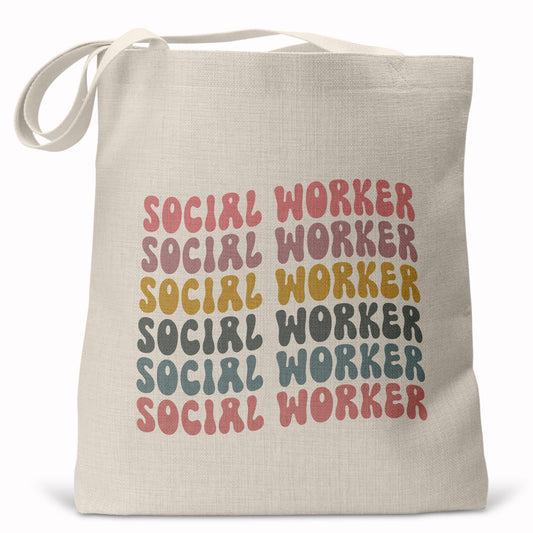 Social Worker Canvas Tote