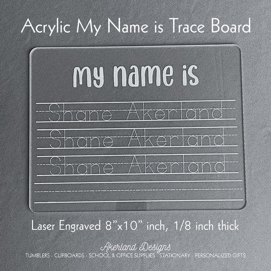 Dry Erase Name Practice Trace Board Homeschool Tools Education Supplies Acrylic Learning Board Preschool Learning